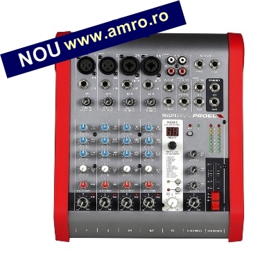 ProelM602FX Mixer karaoke 4 canale de microfon